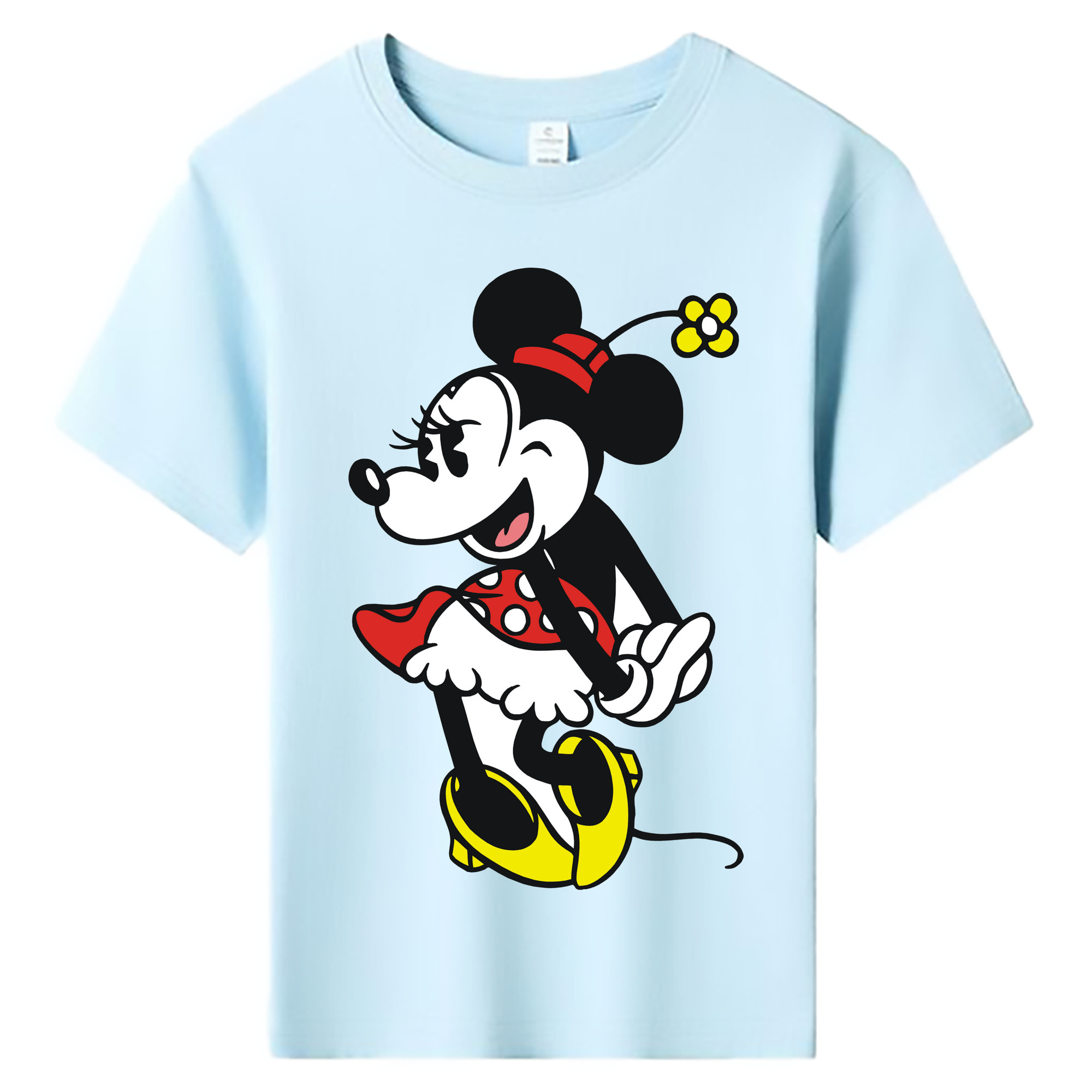ミッキーマウス Mickey Mouse 綿100％キッズTシャツ（フロントプリント）